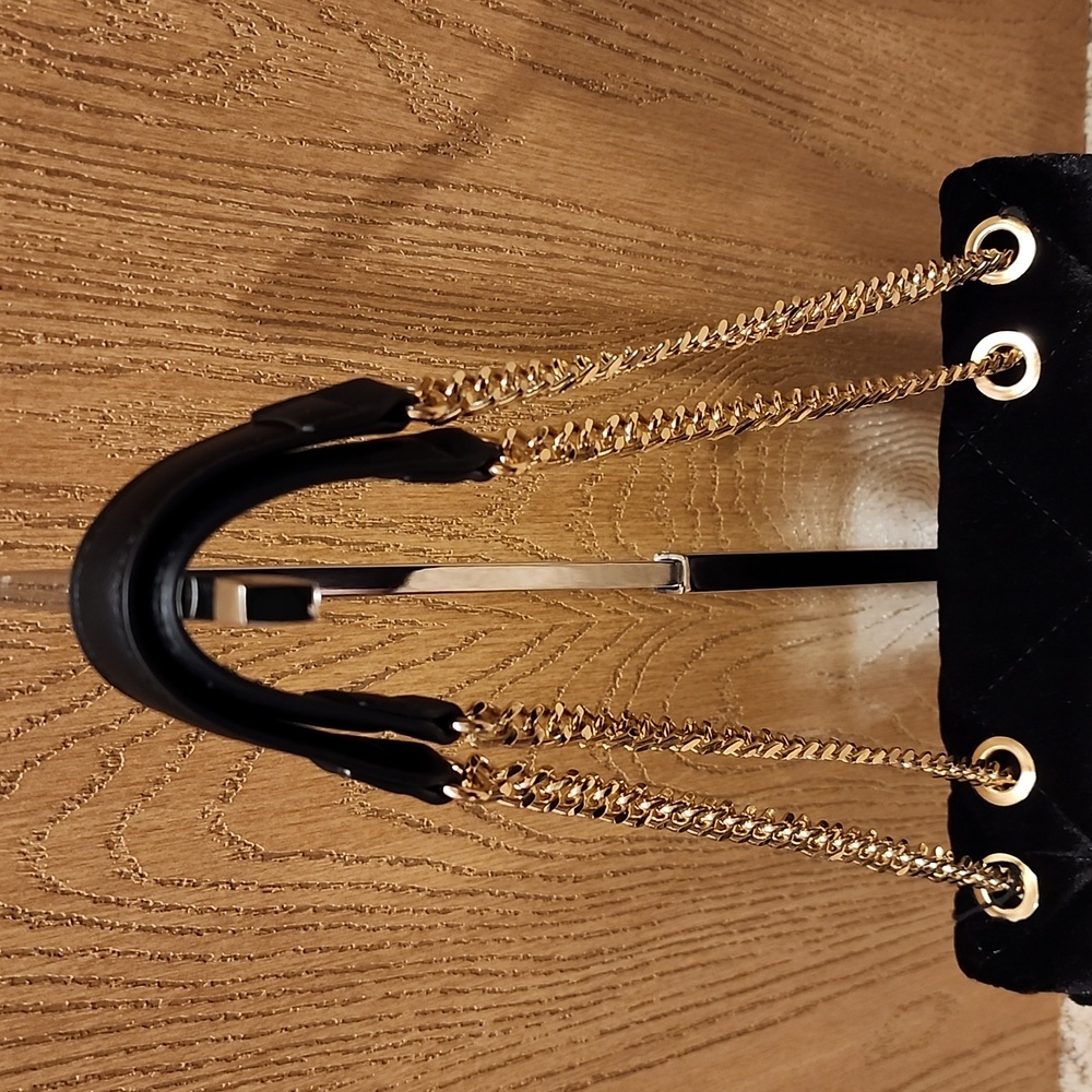 NWT Steve Madden velvet shoulder bag - Picture 5 of 15